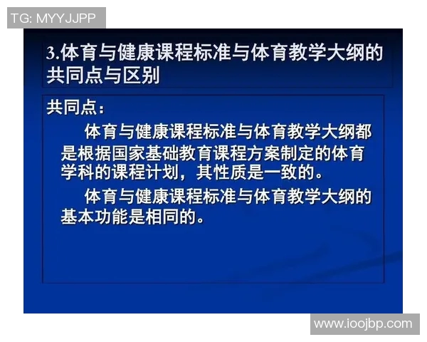 高中体育课程的全面规划和实施